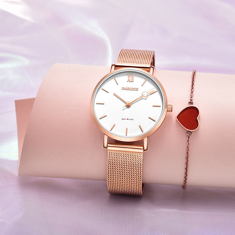 雷诺2020新款时尚潮流防水钢带手表 雷诺手表国产腕表