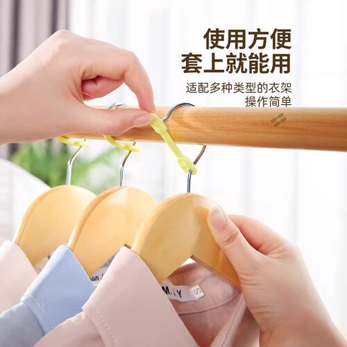 硅胶衣架防风扣晾衣架防滑固定扣彩色耐用晾晒配件防风夹家用 - 图0