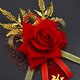 结婚礼庆结婚用品胸花新人胸花仿真玫瑰花新郎新娘迎亲父母伴娘花
