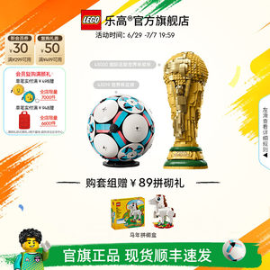 【礼物】乐高官方旗舰店43020FIFA世界杯奖杯大力神杯球迷积木