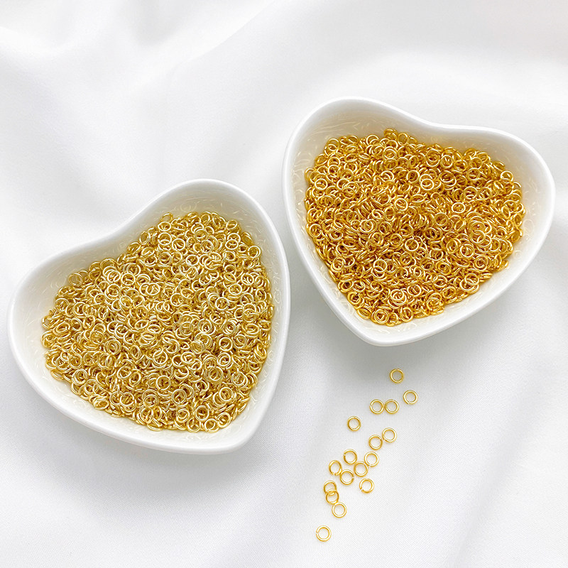 14K包金保色开口圈单圈O圈C圈连接环diy手链项链饰品配件100个/包,淘宝优惠券,粉丝福利购,淘宝优惠卷