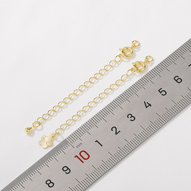 14K包金保色五角星爱心水滴尾链diy手工手链项链弹簧扣延长链配件,淘宝优惠券,粉丝福利购,淘宝优惠卷