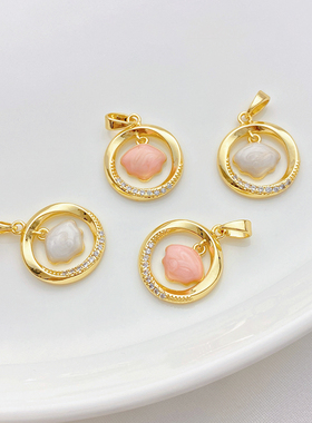 14K包金莫比乌斯环一贝子吊坠