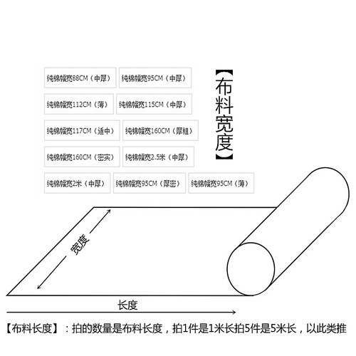 纯棉白坯布白布布料加厚密胚布3米宽幅学生手工立裁扎染批发1米价 - 图1