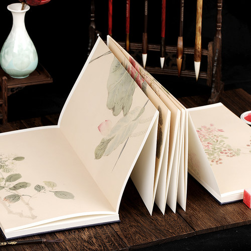 原大原寸 明 周之冕 百卉图 古代名家绘画原大本高清长卷 画展开长：1710厘米，宽：32厘米 梅兰竹菊等花卉图 - 图0
