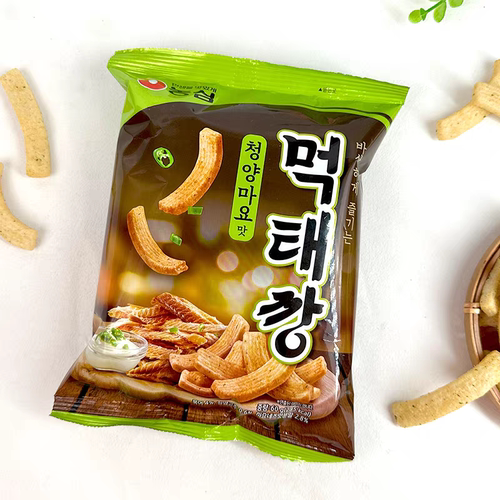 韩国进口食品农心青阳辣椒蛋黄酱明太鱼干薯条咸口办公室休闲零食 - 图0