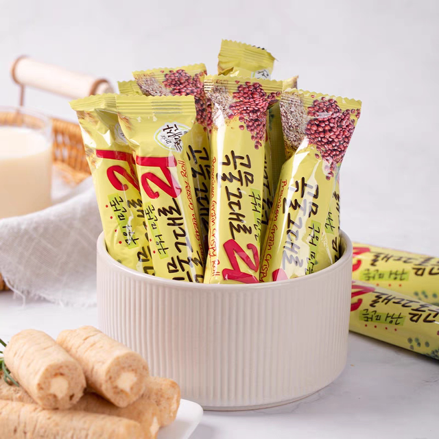 Everland cereal bars and brown rice rolls imported from South Korea