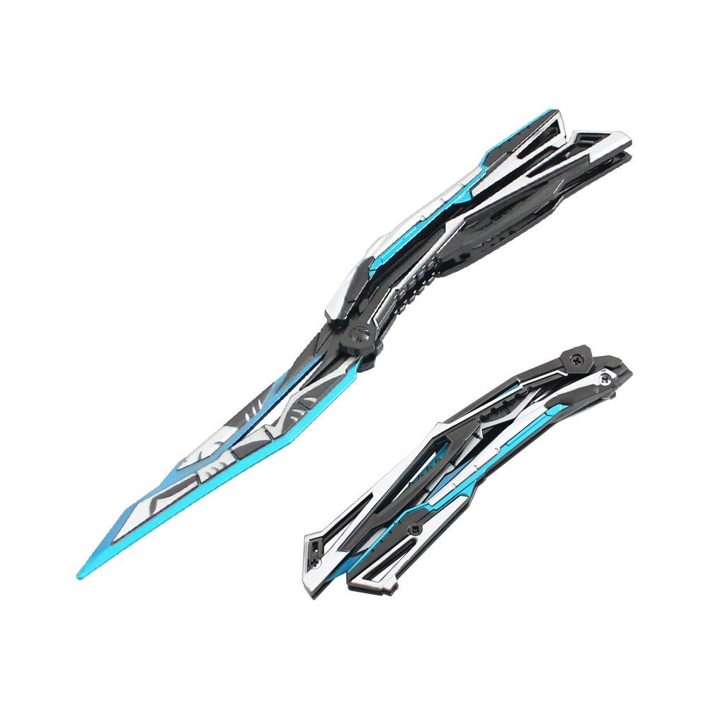 CF穿越火线游戏周边武器炽芒蝶刃蝴蝶刀实物合金玩具模型摆件