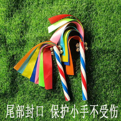 幼儿园轻器械早操儿童体操舞蹈道具多色花棍拉拉队运动会进场手拿 - 图0