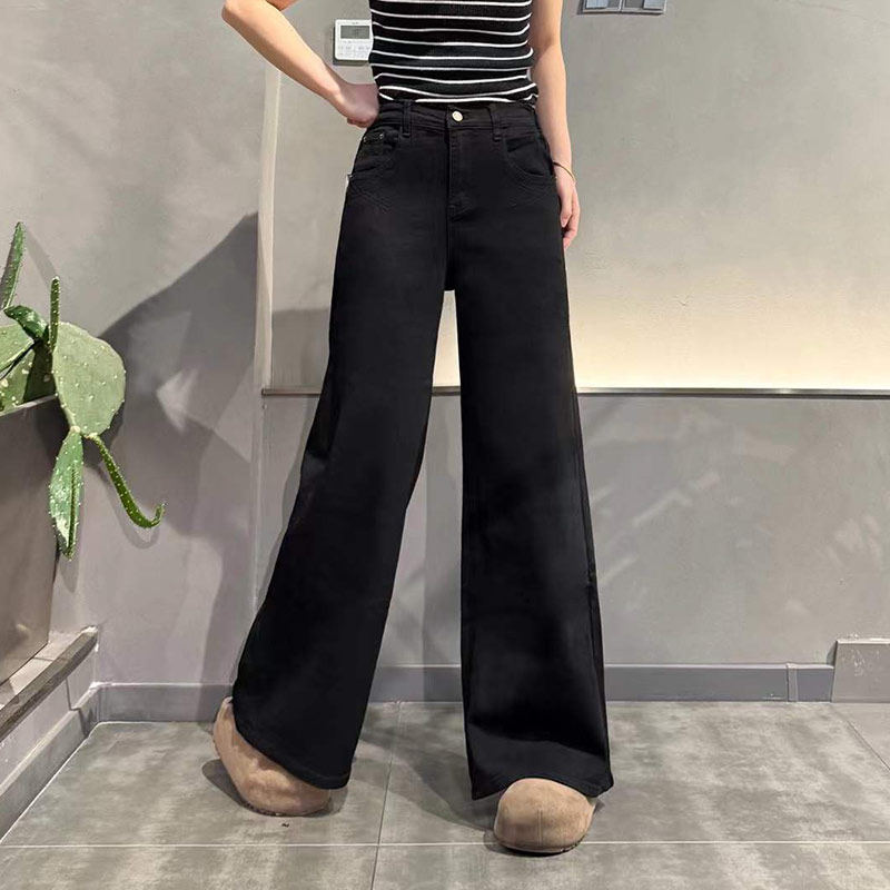 大码女装净版阔腿牛仔长裤胖妹妹欧洲站宽松百搭遮胯显瘦休闲裤子,淘宝优惠券,粉丝福利购,淘宝优惠卷