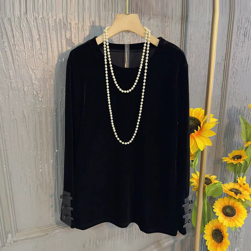 加大码女装压花底摆PU皮马甲盘扣袖口长袖小衫松紧腰丝绒黑色裤子,淘宝优惠券,粉丝福利购,淘宝优惠卷