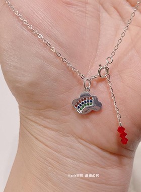 生日礼物儿童定制锁骨链925银