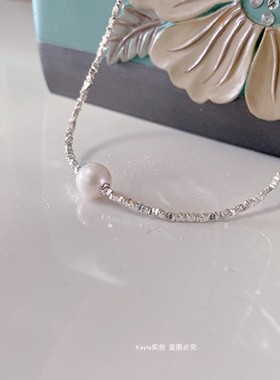锁骨链kayla轻奢手作珍珠锁骨链