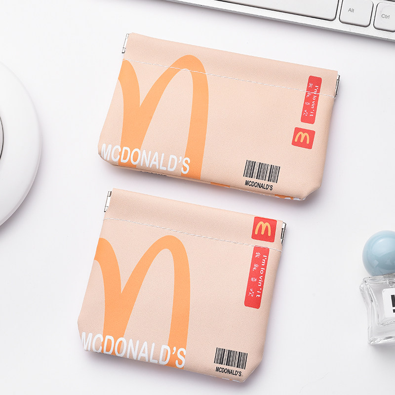 「M记麦麦」麦门弹片收纳包自动闭合数据线收纳袋口红便携收纳袋,淘宝优惠券,粉丝福利购,淘宝优惠卷