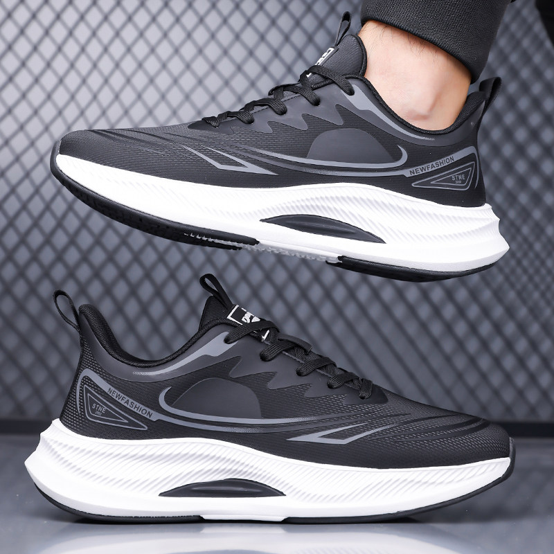 棱石男鞋2025冬季新款男士运动鞋轻便加绒皮面软底休闲减震跑步鞋,淘宝优惠券,粉丝福利购,淘宝优惠卷