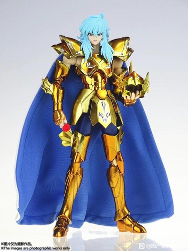 现货 MST双鱼 黄金圣衣斗士神话模型exm双鱼座阿布罗狄 普原色24K - 图3