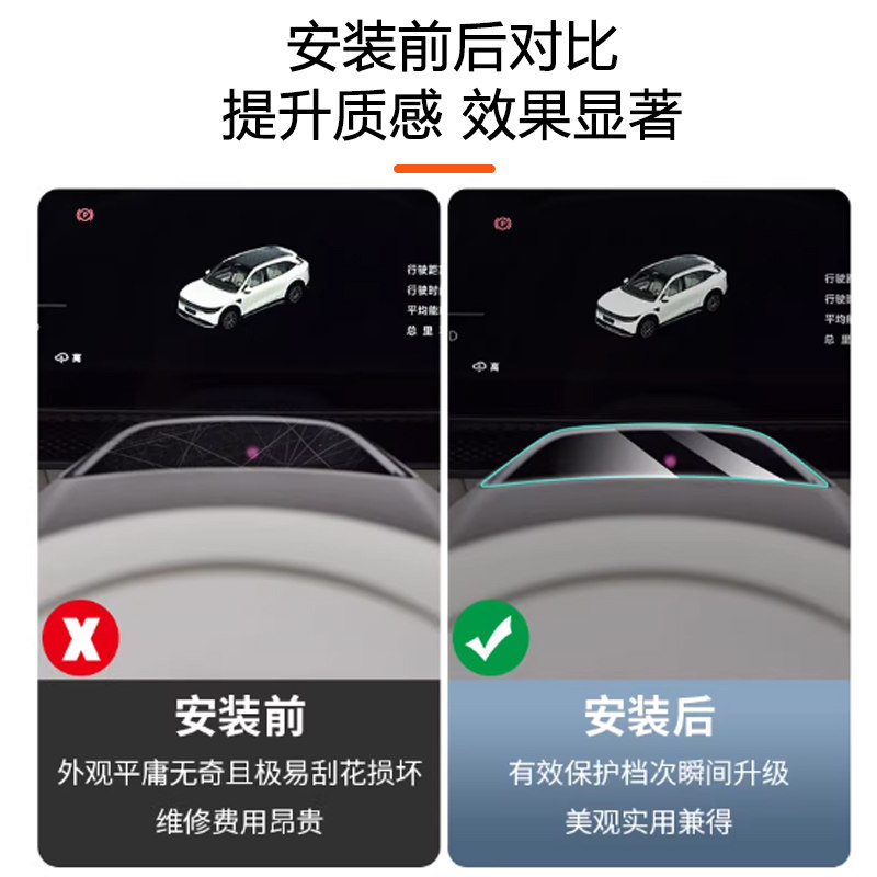 【适用于极氪7X人脸识别透明膜】001/9X/007方向盘人脸识别摄像头