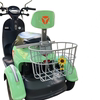 Electric vehicle backrest enlarged rear hanging basket