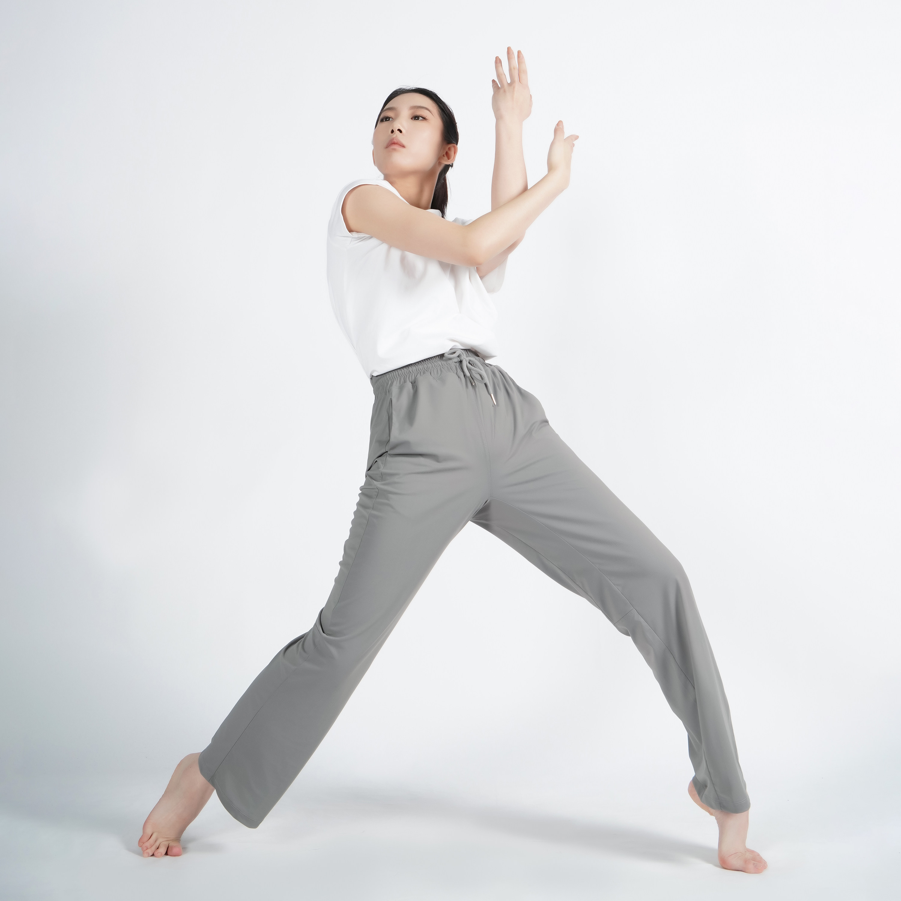 涂一TF0917现代舞蹈练功裤春秋款男女宽松显瘦飘逸阔腿裤直筒长裤,淘宝优惠券,粉丝福利购,淘宝优惠卷