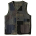 SOARIN thích hợp thiết kế len khâu áo vest nam retro vá phù hợp với vest nhỏ ngựa clip vest - Dệt kim Vest