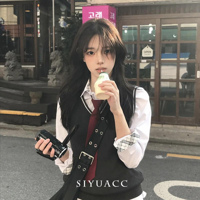 韩系酒红纯色免打领带学院风秋冬休闲领巾时尚简约百搭围巾配饰女,淘宝优惠券,粉丝福利购,淘宝优惠卷