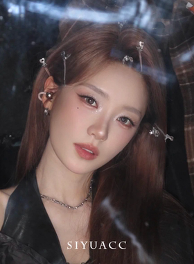 张月同款银色刘海夹发夹侧边夹女