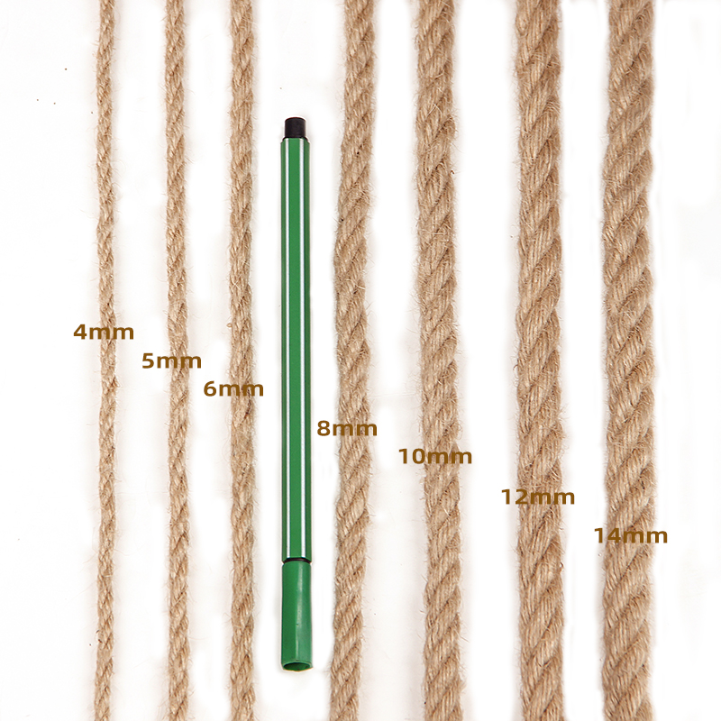 麻绳绳子手工diy装饰材料编织粗细黄麻绳线捆绑水管照片墙猫抓绳-图2