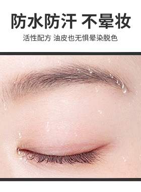 PCL眉笔防水防汗持久不脱色砍刀眉笔纹绣化妆专用野生线条画眉笔