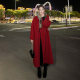 清红色双面羊绒大衣结婚2025新款本命年冬呢子长款毛呢外套高级感