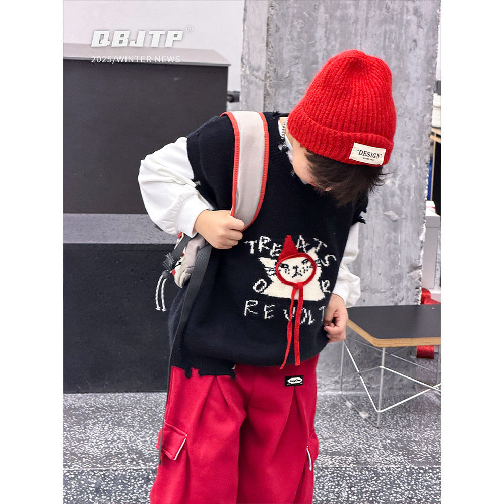 Q宝家童品11月新款 男童时尚工装裤冬季加绒裤子儿童百搭休闲裤潮,淘宝优惠券,粉丝福利购,淘宝优惠卷