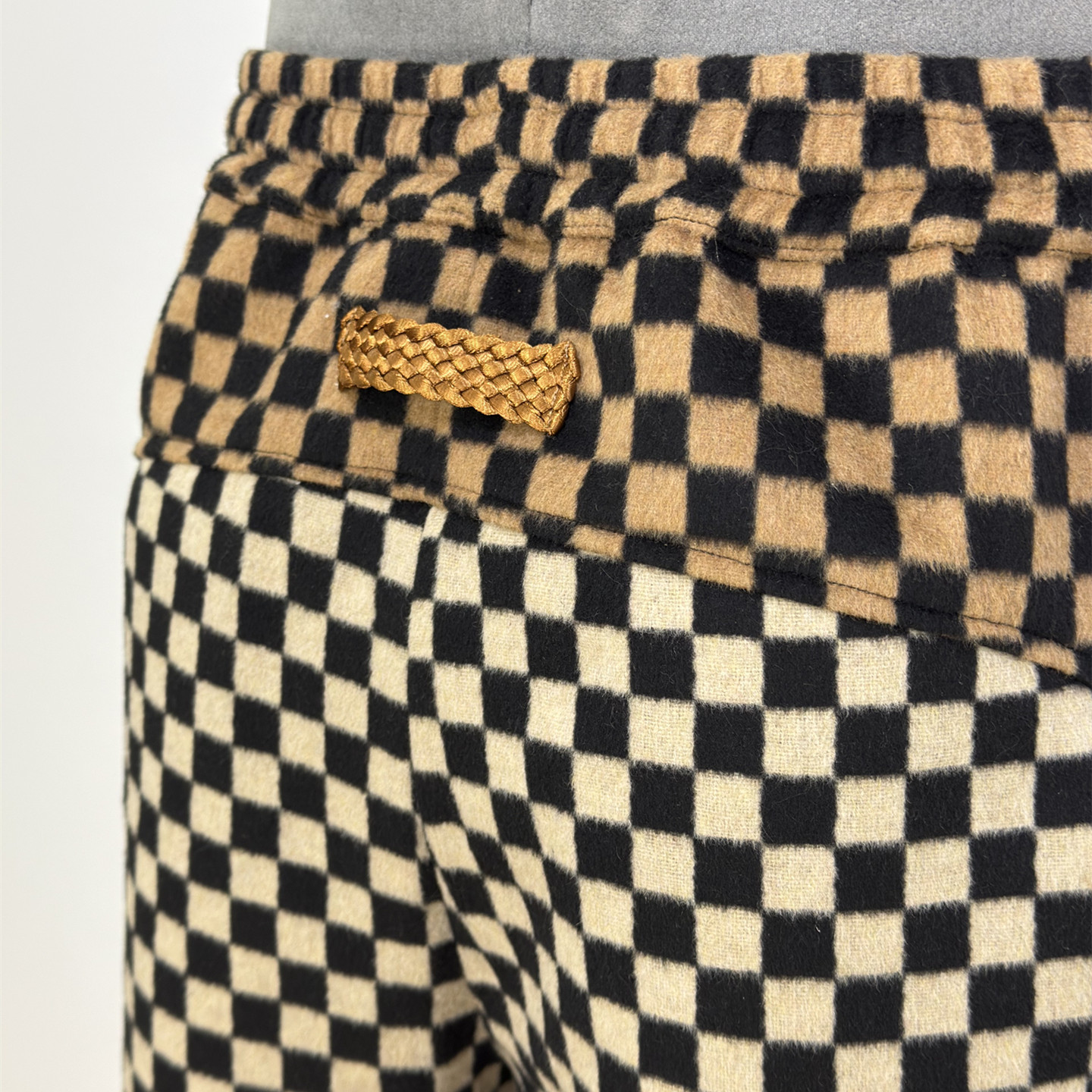 时着超细羊毛柔软棋盘格秋冬街头休闲裤防寒男士新款保暖休闲卫裤,淘宝优惠券,粉丝福利购,淘宝优惠卷