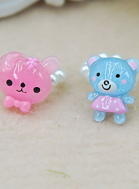 粉红果冻小公主卡通风兔兔首饰