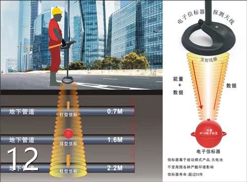 RFID电子签|钉型电子信息识器|地下管线定位器CK-GT001询价-图3