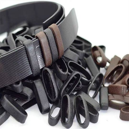 Ceinture en cuir de vache pour garçon, anneau de connexion, queue, anneau fixe, accessoires, étui en cuir, porte-clés, petit anneau en cuir