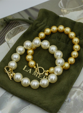 【OT爱心】S925精工厚镀爱心扣 人造仿冷光澳白 干枯 金珠 奶灰