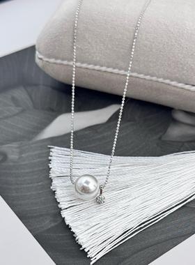 S925纯银澳白珍珠路路通