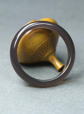 纯天然玛瑙宽扁条冰透紫手镯女款