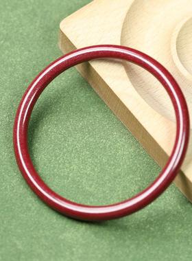 纯天然高含量朱砂细圈叮当镯