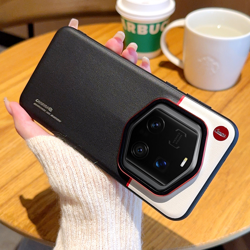 荣耀Magic7RSR手机壳新款全包防摔硅胶磨砂Magic6RSR保时捷设计素皮保护套超薄网红ins风撞色商务外壳男女款 - 图0