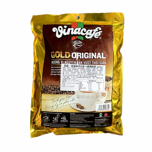 越南vinacafe金装威拿咖啡三合一速溶咖啡特浓加浓型480g独立包装 - 图2