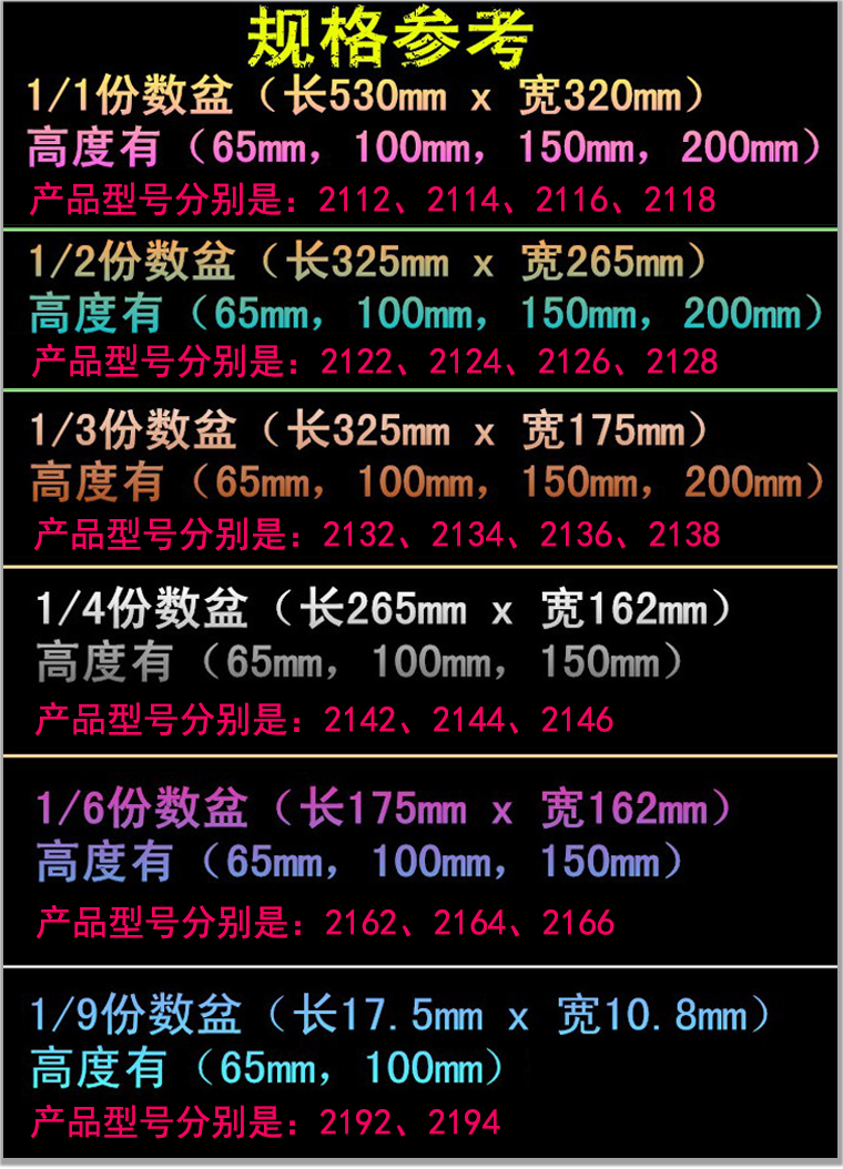 惠而信PC黑色份数盆 方盒 塑料份数盆 展示盘自助餐盆 雪糕盆