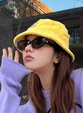 2024年新款复古猫眼太阳镜偏光防紫外线时尚高级感墨镜方圆脸推荐