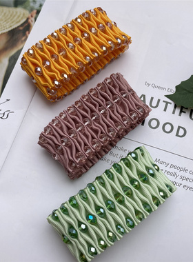 2022手链布艺简约女弹力手镯编织