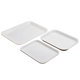 Plastic tray melamine imitation porcelain white rectangular water cup