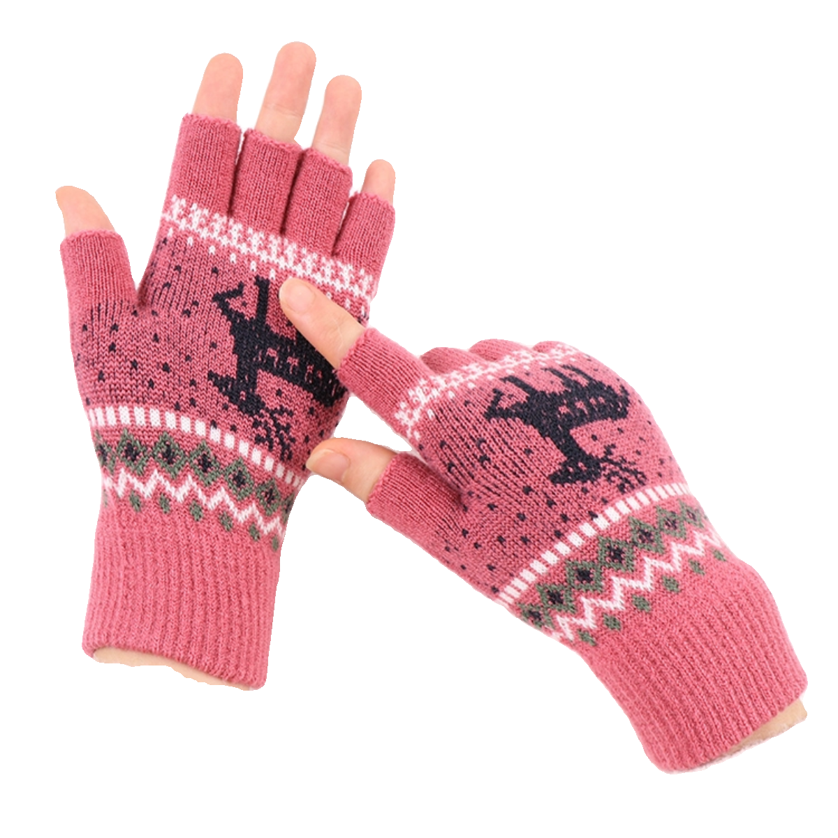 半指手套女毛线保暖露手指头触屏可爱卡通成人学生写字防寒秋冬季,淘宝优惠券,粉丝福利购,淘宝优惠卷