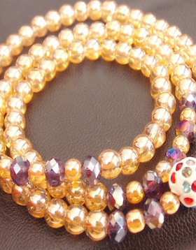 串珠时尚风三层复古地摊货源手链