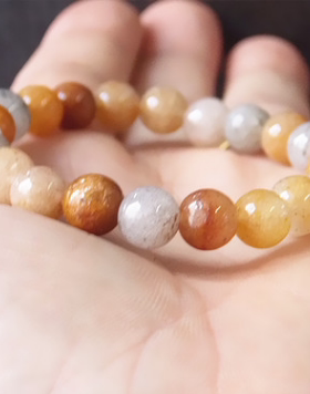 天然河南玛瑙水晶手链