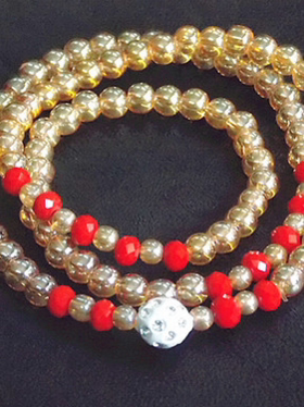 多圈琥珀转运珠小礼物水晶手链