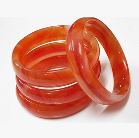 玻璃玛瑙厘米透明女士手镯