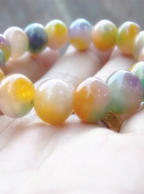 毫米玛瑙佛珠女士水晶手链